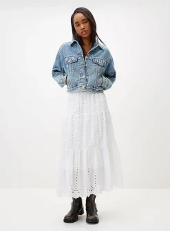 Trucker '90s cropped jean jacket