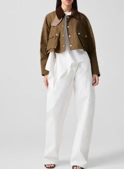 Twisted white carpenter jean