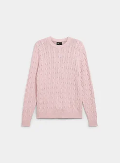 Twisted-cable sweater