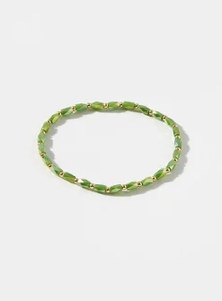 Two-tone bead bracelet