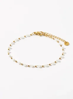 Two-tone bead bracelet
