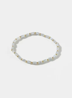 Two-tone bead bracelet
