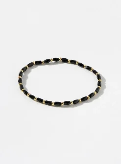 Two-tone bead bracelet