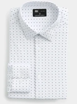 Two-tone rectangle shirt