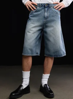 Two-tone washed jort