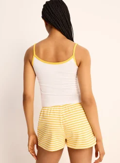 Ultra-comfortable three-button pyjama mini short