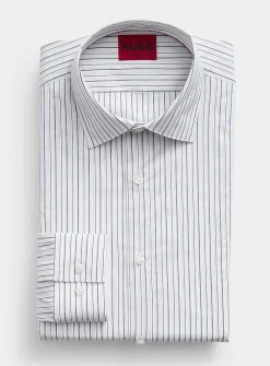 Valerio vertical-stripe shirt