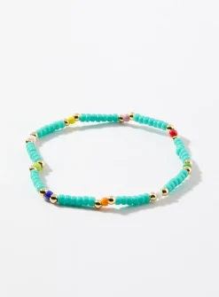 Varied colour beaded bracelet