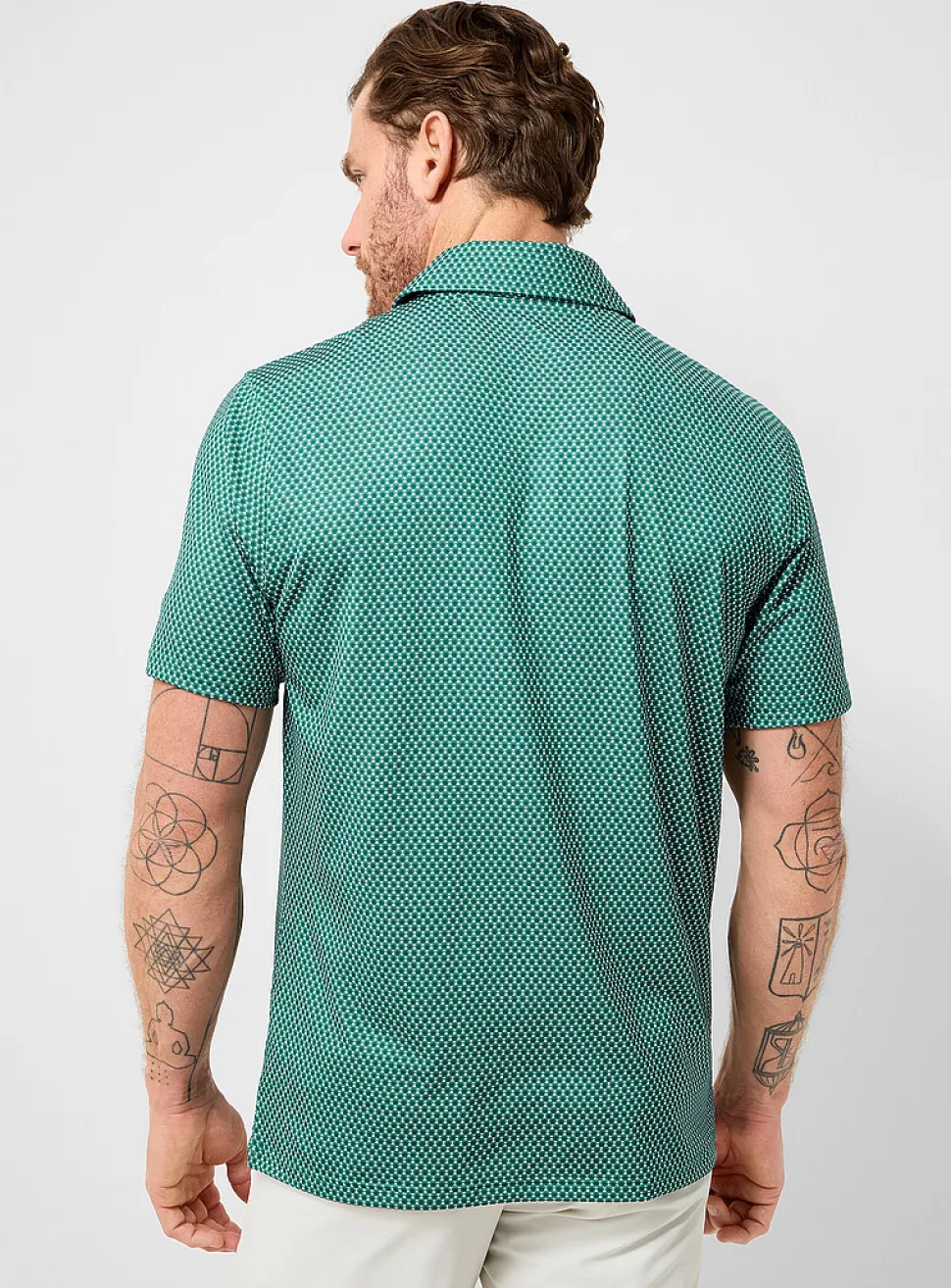 Velocity floral cool-feel golf polo