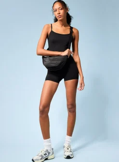 Velvety thin-strap tank