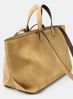 Vera sable suede tote bag