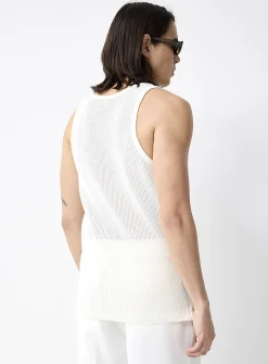 Vertical pointelle stripe tank
