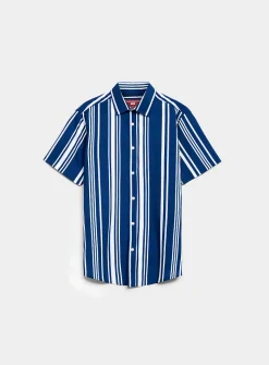 Vertical twin-stripe shirt