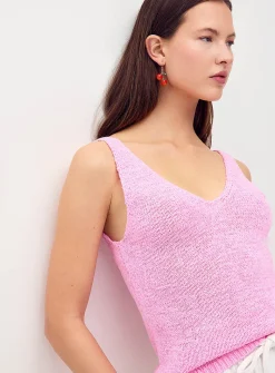 V-neck knit cami