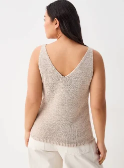 V-neck knit cami