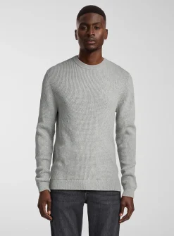 Waffle knit sweater