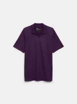 Waffled Johnny collar polo