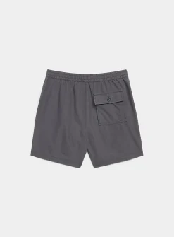 Washed recycled cotton deck short