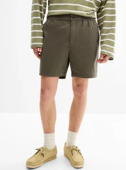 Washed recycled cotton deck short