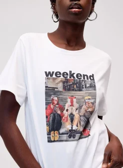 Weekend graphic printed T-shirt