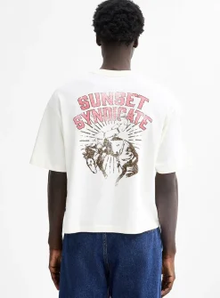 Western graphic cropped T-shirt