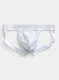 Whisper sheer-stripe jockstrap