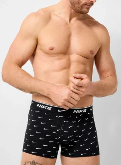 4" white-logo stretch boxer briefs
