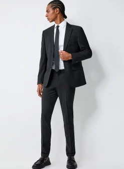 Wool-blend stretch pant