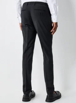 Wool-blend stretch pant