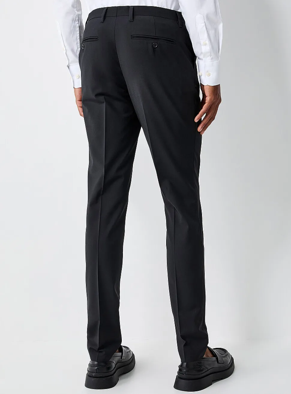Wool-blend stretch pant