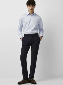 Wool-blend stretch pant