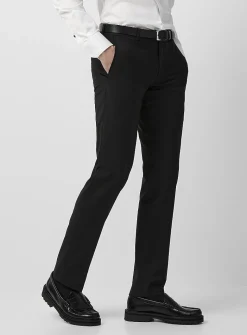 Wool-blend stretch pant