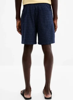 Woven check short