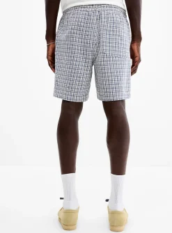 Woven check short