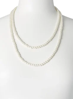 Wraparound pearl necklace