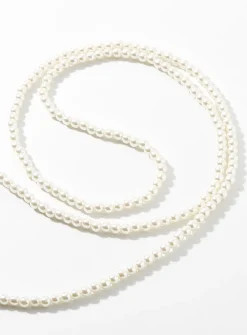 Wraparound pearl necklace
