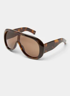 XL curved aviator sunglasses