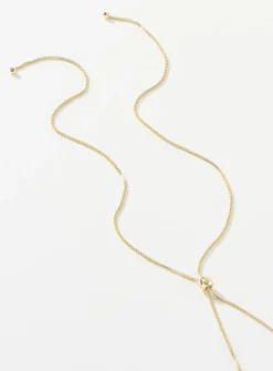 XL hammered medallion long chain
