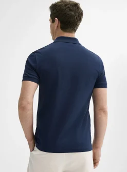 Zip-neck logo emblem polo